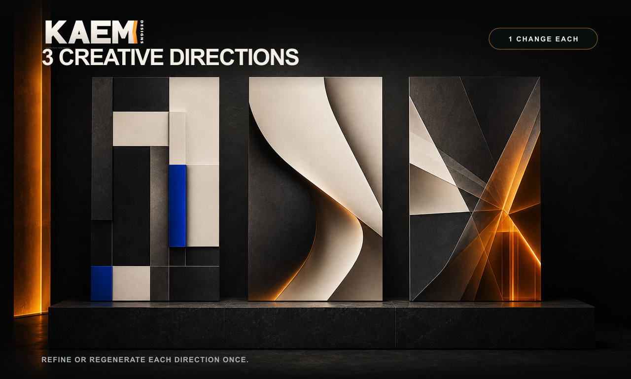 Three creative directions