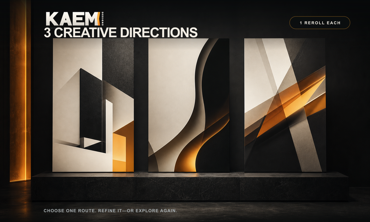 Three creative directions